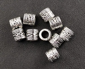 10 Metallperlen antik silber Ø 4,5 mm Armband herstellen armband wikinger norse  - Picture 1 of 3