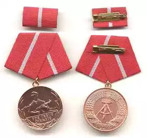 Medal 10 years for loyal service battle group bronze, unworn - Picture 1 of 1