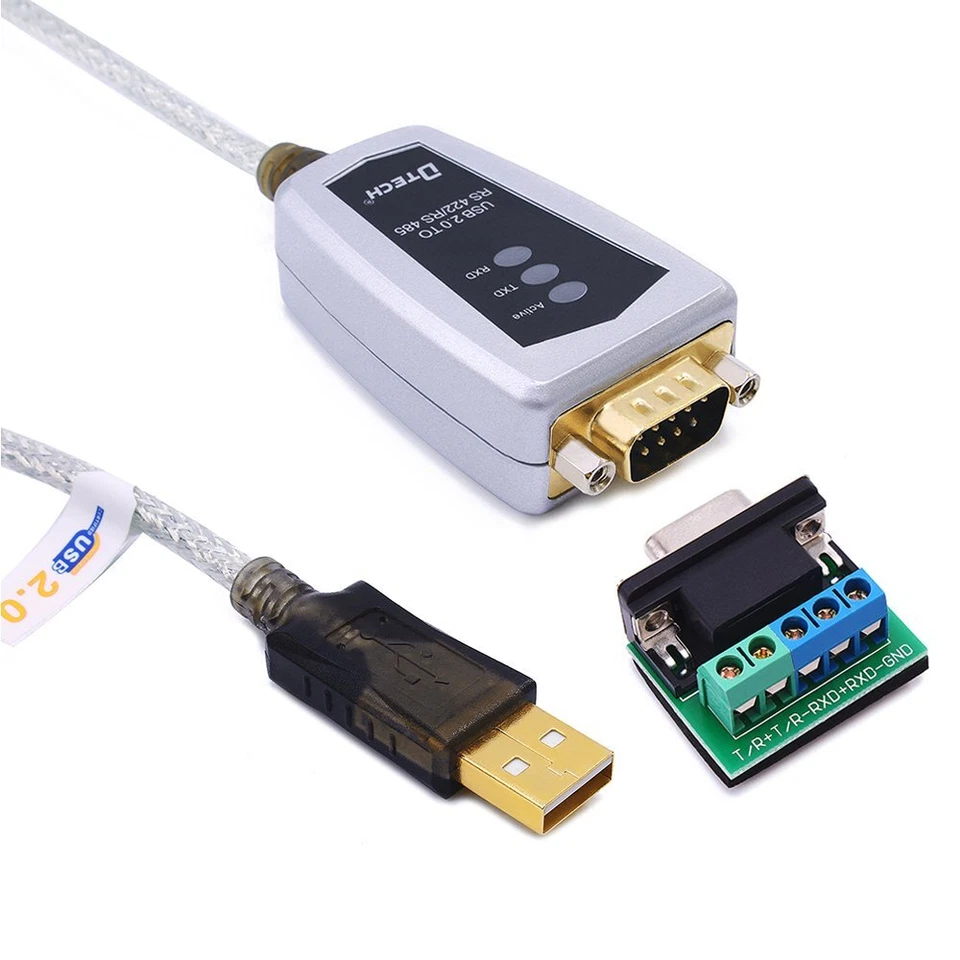 DTECH USB to Rs422 Rs485 Serial Port Converter Adapter Cable With FTDI Chip 10
