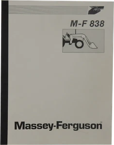 Massey Ferguson 838 Agricultural Loader Operator's Instruction Booklet 1449613M2 - Picture 1 of 3