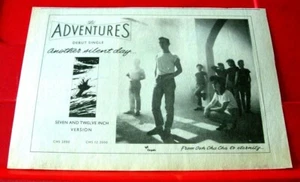 The Adventures Another Silent Day Vintage ORIG 1984 Press/Mag ADVERT 8.5"x 6" - Imagen 1 de 3