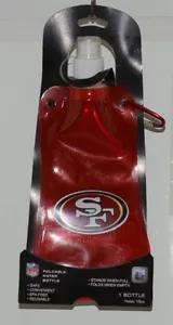 NFL Licensed San Francisco 49ers Reusable Foldable Water Bottle - Picture 1 of 5