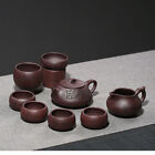 9pcs Yixing Zisha Handmade Carved Shipiao Pot Master Tea Cup Pitcher Tea Pot Set
