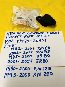 NEW OEM SUZUKI EXHAUST PIPE MOUNT RM80/RM85/DS80/JR80/RM125/RM250 (14770-20401) - Picture 1 of 3