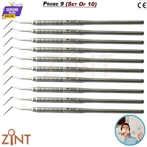 SONDA PERIODONTAL #9, DENTISTA SELECCIÓN DENTISTA DENTISTA INSTRUMENTOS HERRAMIENTA DE LIMPIEZA BUCAL - Imagen 1 de 2