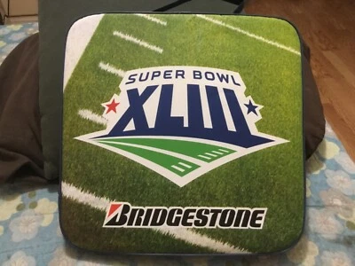 SUPER BOWL XLIII (43) SEAT CUSHION/PITTSBURGH STEELERS, BIG BEN, JAMES HARRISON - Image 1 of 4