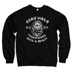 Herren Pullover Sweater Krav Maga transformed into Beast TB14720SW - Picture 1 of 1