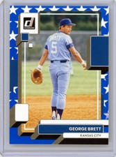 * GEORGE BRETT * 2022 DONRUSS RATED ROOKIE BLUE STARS PARALLEL SP # 102