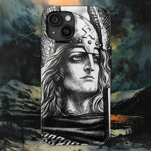 Valkyrie Surveys Asgard - iPhone Case - Norse Viking Mythology - Picture 1 of 75