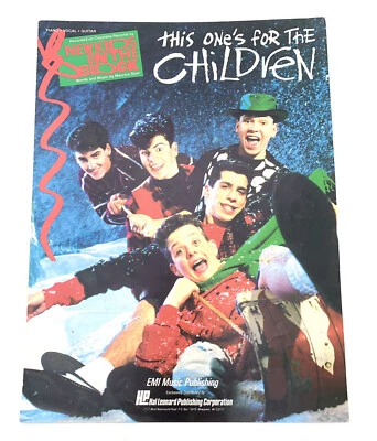 Guitarra vocal piano This Ones For The Children partituras nuevas Kids On The Block Foto 1 de 3