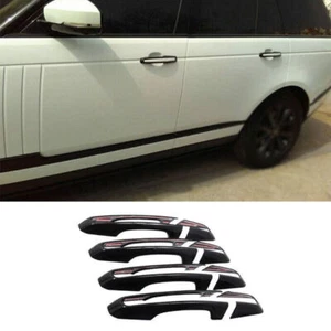 For Range Rover L405 2013-2022 Gloss Black Exterior Outside Door Handle Frame 8X - Picture 1 of 8