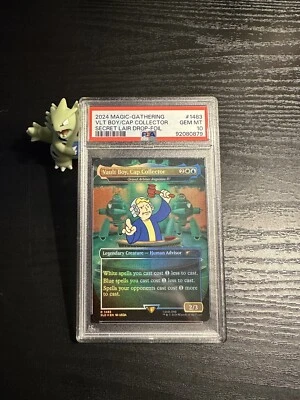 PSA 10 MTG Vault Boy, Cap Collector *RAINBOW FOIL* Fallout Secret Lair 1483 - Image 1 of 3