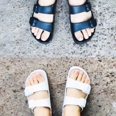 Zapatos Sandalias Rojo Manzana Unisex Correa Abatible Plataforma Hebilla Verano Slide Corcho Foto 1 de 4