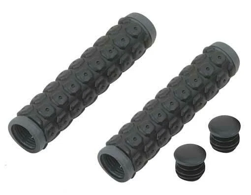 ¡ORIGINAL! AGARRES M.T.B 7/8 LARGO 130MM OCTÁGONO CON ENCHUFE EN NEGRO.PIEZAS BICICLETA. Foto 1 de 1