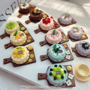 Dollhouse Cake Model Yummy Dessert Decoration Simulation Cake Model Doll House - Picture 1 of 13