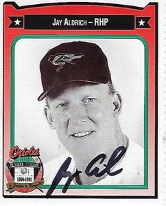 JAY ALDRICH SIGNED 1991 CROWN #6 - BALTIMORE ORIOLES - Picture 1 of 1
