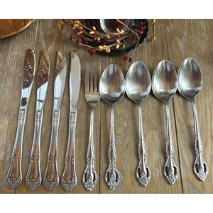 Vintage Riviera Stainless Flatware Replacement Pieces Set of 9 RIF11 Pattern - Picture 1 of 6