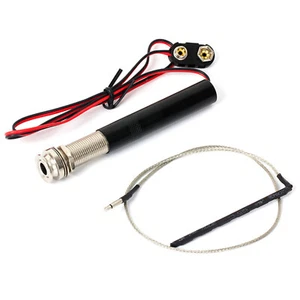 New Endpin Jack Preamp Active Piezo Kit Pickup for Acoustic Guitar Accessories - Bild 1 von 9