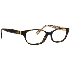 Coach Eyeglasses HC 6061 (Emma) 5262 Dark Tortoise Sand Sig C Cat Eye 50[]15 135 - Picture 1 of 6