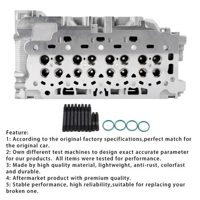 Cylinder Head 9812647280 9812313410 For Citroen Opel Peugeot 1.5 BlueHDI QA - Image 1 of 4