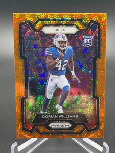 2023 Prizm Dorian Williams Rc Rookie Orange Disco No. 309 - Picture 1 of 10