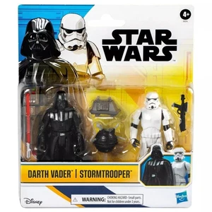 Star Wars NEW Hasbro Darth Vader & Stormtrooper Figures 4 inch - Picture 1 of 4