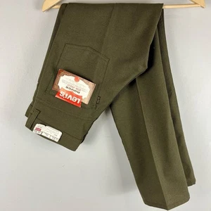 NOS Deadstock VTG 70s Levis Sta Prest Nuvos Big E green pants talon zip 29 x 29 - Picture 1 of 10