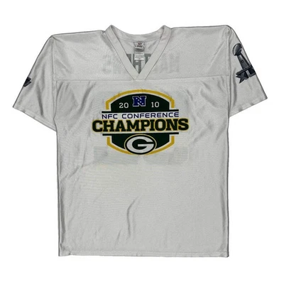 Green Bay Packers N.F.L. Футболка командная одежда НФЛ - большая белая полиэстовая - Изображение 1 из 4