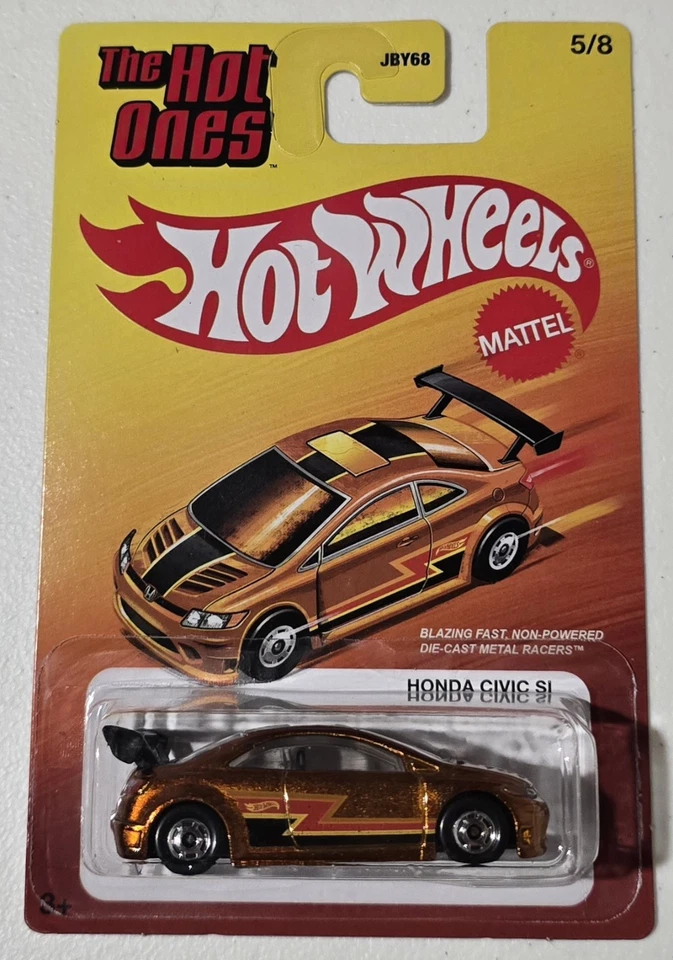 Honda Civic Si 5/8 naranja metálico Hot Wheels 2025 The Hot Ones Foto 1 de 1