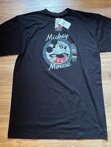Disney MICKEY MOUSE (Men's LT / LARGE TALL) Black T-Shirt - Classic Merchandise - Picture 1 of 4