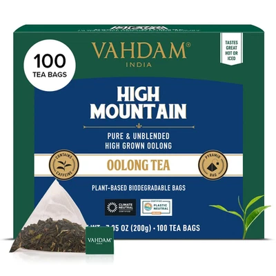 , High Mountain Oolong Tea Bags (100 Count) Non GMO, Gluten Free | High Grown Oo - Image 1 of 4