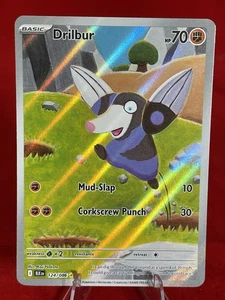 Pokémon TCG Drilbur 124/086 Illustration Rare Holo – S&V Black Bolt – NM - Picture 1 of 2