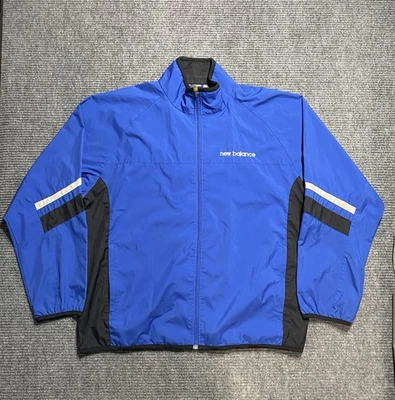 Chaqueta cortavientos New Balance vintage para hombre grande azul ligera cremallera completa años 90  Foto 1 de 4