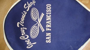 JOE CRUZ Tennis Shop San Francisco- Tennis racket cover vintage - Picture 1 of 11