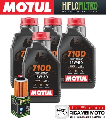 Kit Tagliando 4 OLIO [MOTUL] 7100 15w50 + FILTRO Aprilia RSV 1000 R FACTORY 2007 Foto 1 de 4