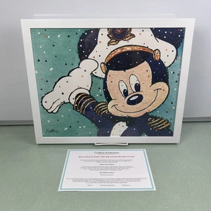 Disney Cruise Line Mickey Mouse Obra de Arte Enmarcada por Joe Kaminski 25 Aniversario - Imagen 1 de 6