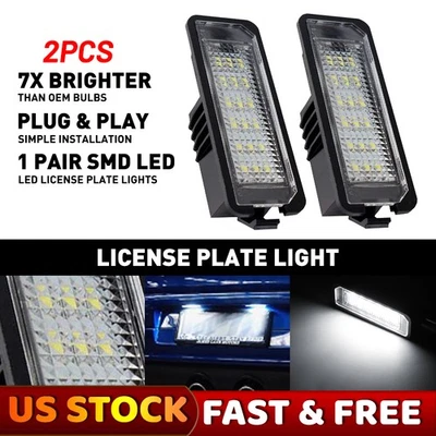 Para Volkswagen Golf/GTI MK4 MK5 MK6 Accesorios Luz LED Matrícula Blanca 2x Foto 1 de 4