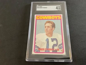 1972 TOPPS FOOTBALL #200 ROGER STAUBACH RC SGC 4 VGEX - Picture 1 of 10