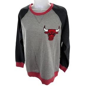 NBA Chicago Bulls Raglan Sweatshirt bestickt Damen Größe M NEU - Bild 1 von 8