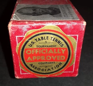 Seltener Coleman Clark Tischtennis Tischtennisball aus den 1930er Jahren nur Sammlerbox - Bild 1 von 6