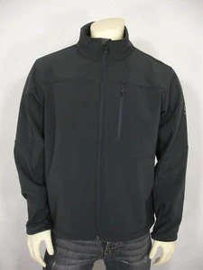 TUMI TECH CHARCOAL SOFTSHELL MOCK NECK ZIP FRONT LONG SLEEVE JACKET MEN'S XL - Picture 1 of 12