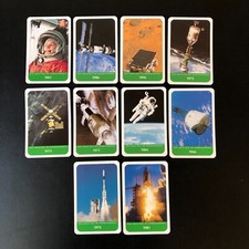 NASA 1998 Harenberg Das Des Quiz 20. Jahrhunderts  Space 10 Card Lot (German)