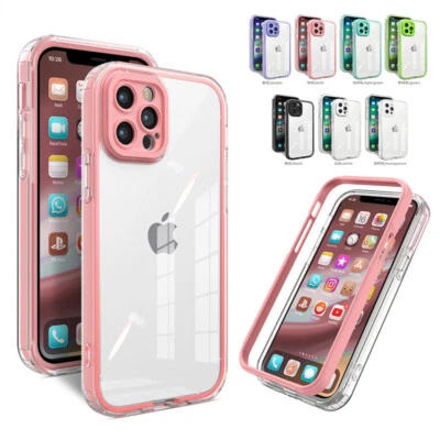 Case for iPhone 17 16 15 14 13 12 11 Pro Max Air X 7 8 Clear 360 Full Body Cover - Image 1 of 4