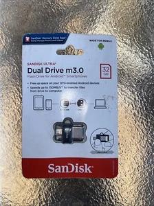 SanDisk Ultra Dual Drive m3.0 128GB USB Flash Drive - SDCZ450128G - Afbeelding 1 van 2