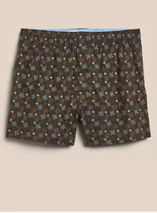 BOXERS DE ALGODÓN CON ESTAMPADO DE COPO DE NIEVE BANANA REPUBLIC PARA HOMBRE TALLA XL 40-42 NUEVOS CON ETIQUETAS - Imagen 1 de 1