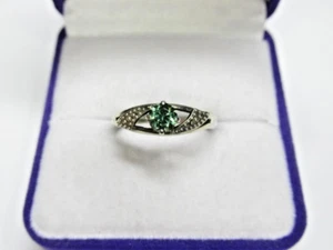 Vintage russisch-sowjetisches Sterlingsilber 875 Ring Granat, Damenschmuck 5,25 - Bild 1 von 7