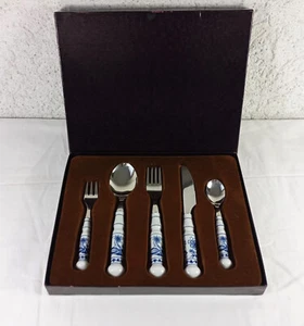 DDR ABS 700 Besteck Set für 1 Person " Zwiebelmuster " unbenutzt OVP - Picture 1 of 4