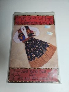 Dude Ranch Duds Vest And Skirt Out on a Whim Sz sm-lgl VINTAGE 1992 Unused-S3 - Picture 1 of 2