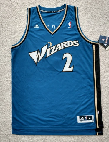 Washington Wizards JOHN WALL Swingman Jersey XL NWT Adidas Blue Cover