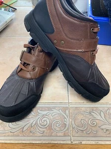 U S Polo Assn Clancy 2 Zapatos de Cuero Botas Talla 10.5 Marrón Muy Limpias - Imagen 1 de 10